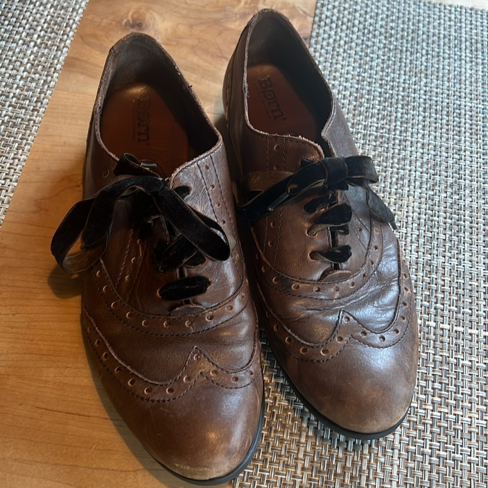 Born shoes leather velvet